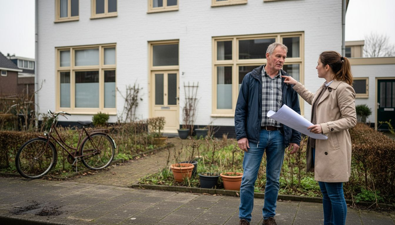 Een energieadviseur komt langs om de woning te bekijken en te beoordelen op energiebesparing.